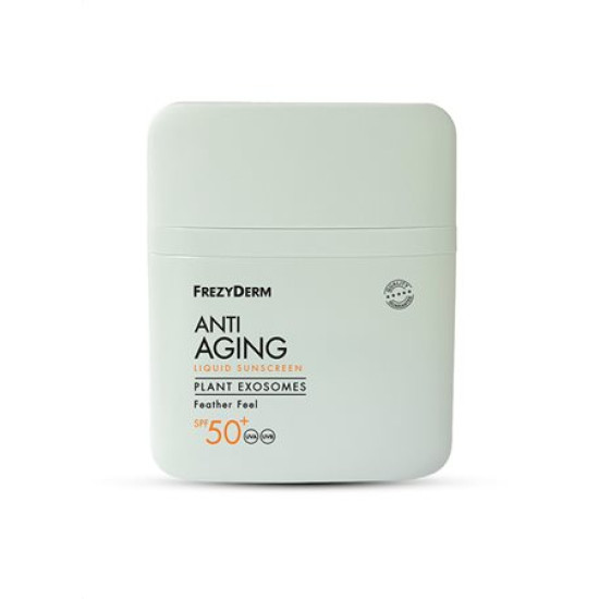 Frezyderm - Anti Aging Liquid Sunscreen Plant Exosomes SPF50 Αντηλιακό Προσώπου με Φυτικά Εξωσώματα για Αντιγηραντική Δράση - 50ml