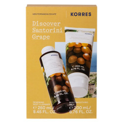 Korres - Discover Santorini Grape Αμπέλι Σαντορίνης Αφρόλουτρο -250ml & Ενυδατικό Γαλάκτωμα Σώματος - 200ml