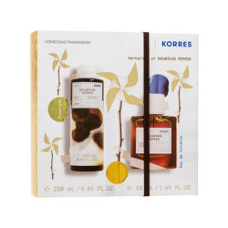 Korres - Promo Eau De Toilette Mountain Pepper Ανδρικό  Άρωμα - 50ml & Mountain Pepper Αφρόλουτρο - 250ml