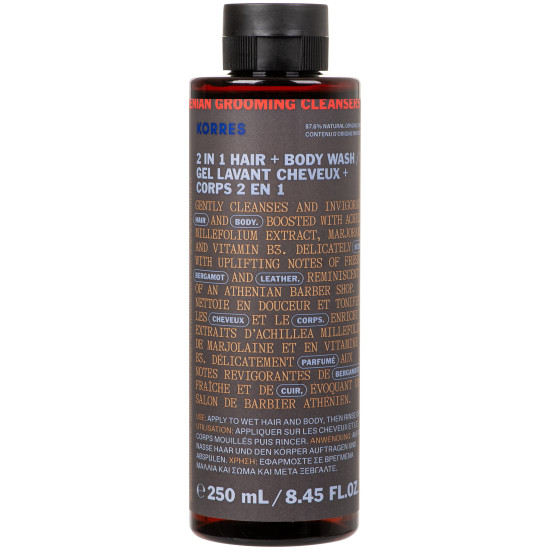 Korres - Athenian Grooming 2in1 Hair & Body Wash Ανδρικό Σαμπουάν & Αφρόλουτρο - 250ml