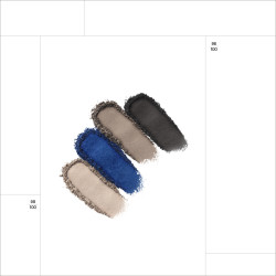 Korres - Real Color Eyeshadow Palette 02 Smokey Sea Τετραπλή παλέτα σκιών σε Ματ & Μεταλλικές Αποχρώσεις - 4gr