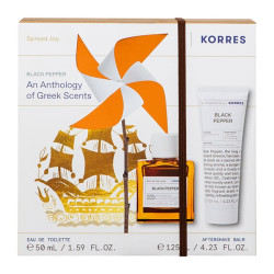 Korres - Promo Ανδρικό Άρωμα Black Pepper Eau de Toilette - 50ml & Aftershave Γαλάκτωμα Για Μετά το Ξύρισμα - 125ml