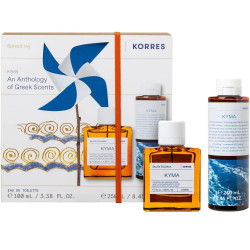 Korres - Promo Spread Joy Κύμα Eau De Toilette Ανδρικό Άρωμα - 100ml και Κύμα Αφρόλουτρο - 250ml 