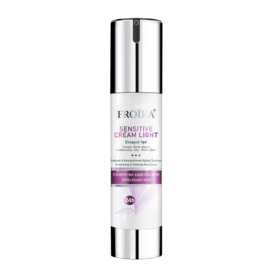 Froika - Sensitive Cream Light Ενυδατική Καταπραϋντική Κρέμα Προσώπου με Ελαφριά Υφή - 50ml