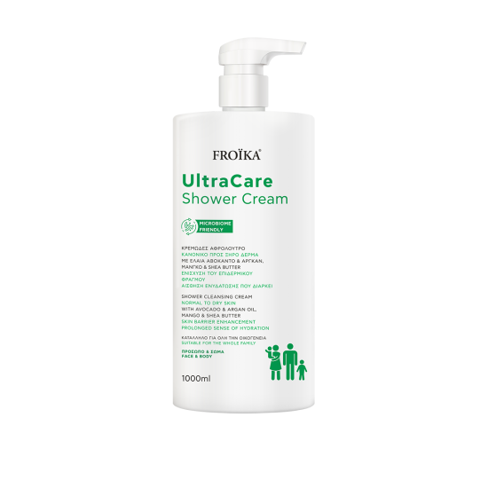 Froika - Ultracare Shower Cream Κρεμώδες Αφρόλουτρο για Κανονικό προς Ξηρό Δέρμα - 1000ml