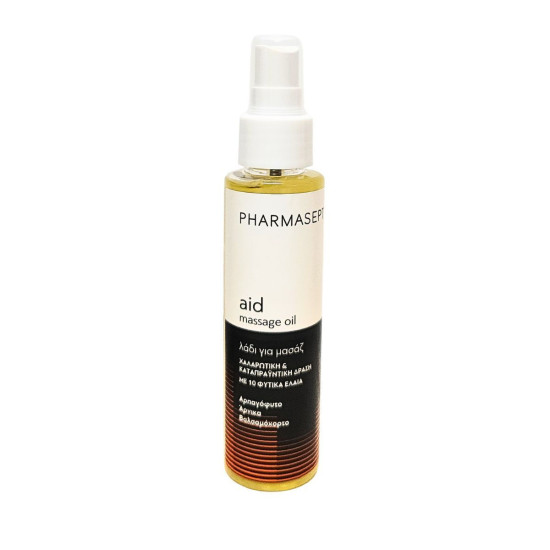 Pharmasept - Aid Massage Oil Λάδι για Μασάζ με Χαλαρωτική και Καταπραϋντική Δράση - 100ml