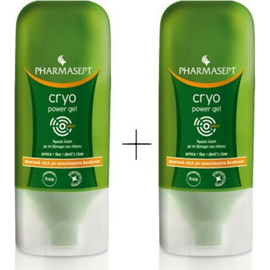PharmaSept - Aid Cryo Power Gel Plus Ψυκτικό Τζελ με Εκχυλίσματα Βοτάνων για Καταπονημένους Μύες - 2x100ml