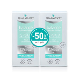 Pharmasept - Balance Mild Deo Αποσμητικό 24h σε Roll-On Χωρίς Αλουμίνιο - 2x50ml