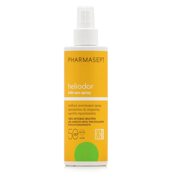 Pharmasept - Heliodor Kids Sun Spray SPF50 Αδιάβροχο Παιδικό Αντηλιακό Προσώπου & Σώματος - 165ml