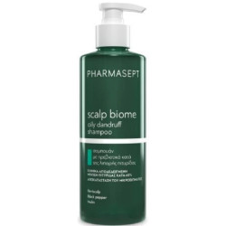 Pharmasept - Scalp Biome Oily Dandruff Shampoo Σαμπουάν με Πρεβιοτικά κατά της Πιτυρίδας για Λιπαρά Μαλλιά - 400ml