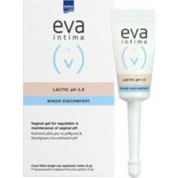 Intermed - Eva Lactic Gel Ρυθμιστής Κολπικού pH 3.8 - 9x5ml
