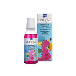 Intermed - Unident Kids Mouthwash Στοματικό Διάλυμα  με Γεύση Τσιχλόφουσκα - 250ml 
