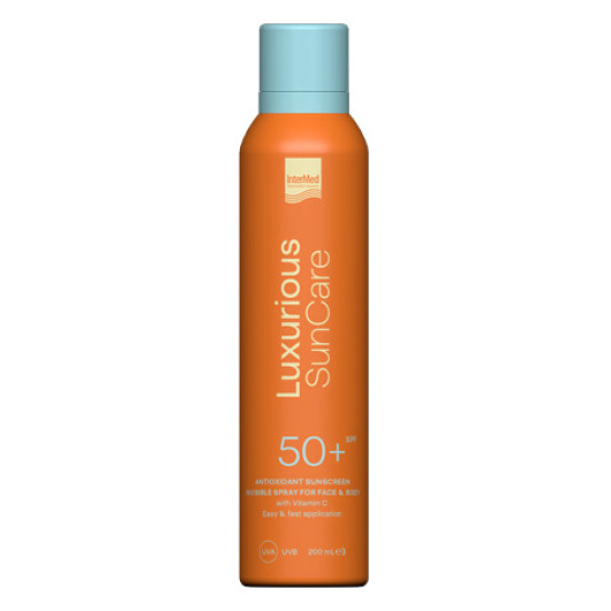 Intermed - Luxurious Suncare Antioxidant Sunscreen Invisible Spray  Αντηλιακό spray για πρόσωπο-σώμα για αόρατο-ματ αποτέλεσμα SPF 50+ - 200ml