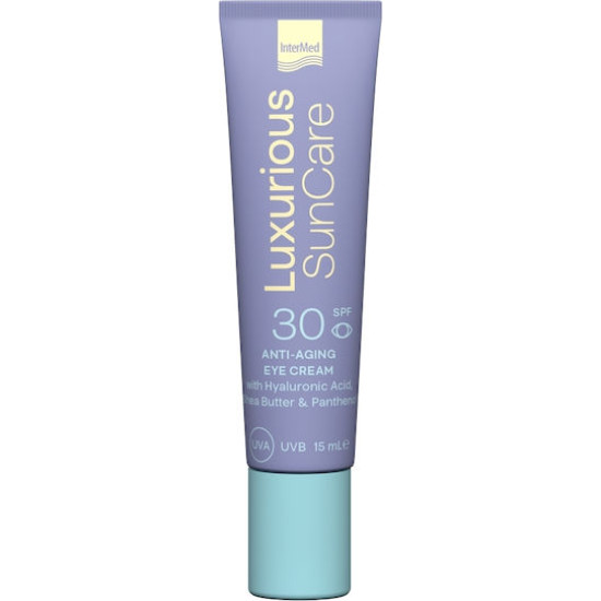 Intermed - Luxurious SunCare Antiaging Sunscreen Eye Cream with Hyaluronic Spf30 Αντηλιακή κρέμα ματιών - 15ml