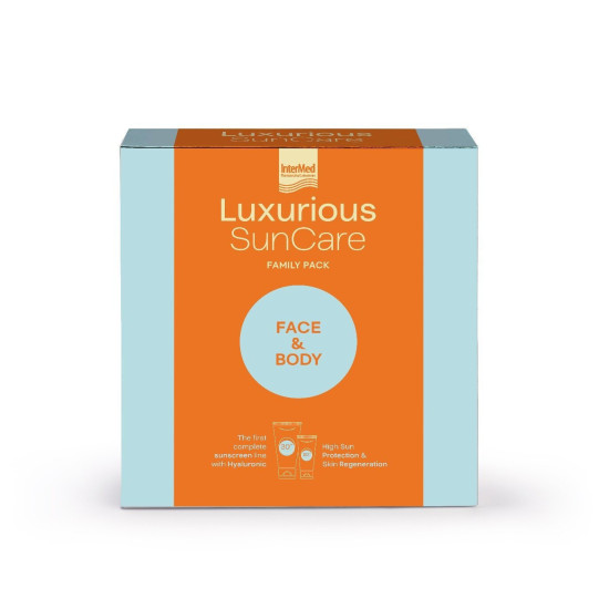 Intermed - Promo Luxurious Suncare Family Pack Face Cream Spf 50 - 75ml & Body Cream Spf 30 - 200ml