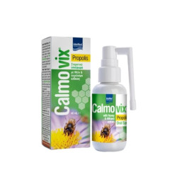 Intermed - Calmovix Propolis Oral Spray Συμπλήρωμα διατροφής για την ανακούφιση του πονόλαιμου με Πρόπολη, Μέλι & Εκχύλισμα Αλθαίας - 40ml