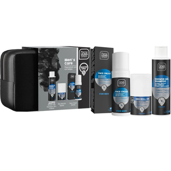 PharmaLead - Promo Men's Care Περιποίηση για τον Άνδρα Face Cream - 50ml & Deo Roll On - 50ml & Δώρο Shower Gel/Shampoo - 100ml & Νεσεσέρ