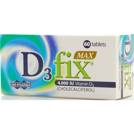 Uni-Pharma - D3 Fix Max 4000iu - 60 tabs