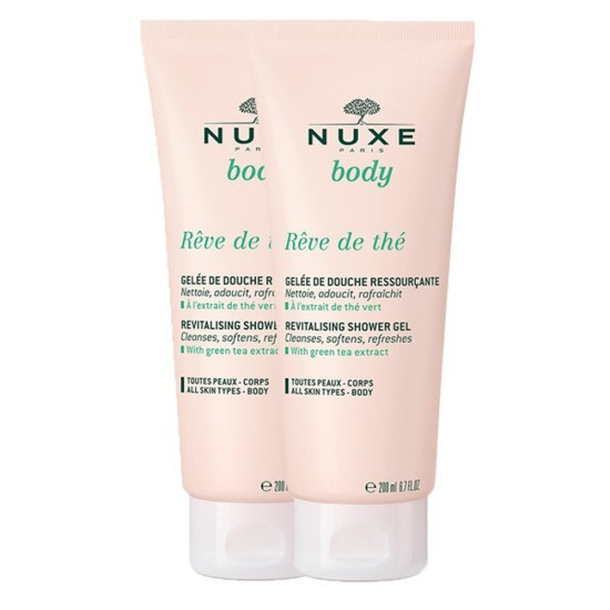 Nuxe - Promo Body Reve de The Revitalising Shower Gel Αναζωογονητικό Αφρόλουτρο Σώματος με Εκχύλισμα Πράσινου Τσαγιού - 2x200ml