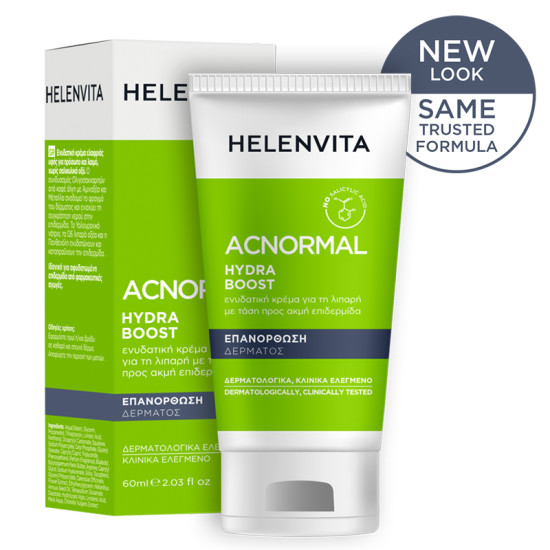 Helenvita - Acnormal hydra boost cream Ενυδατική κρέμα προσώπου για λιπαρό δέρμα με ακμή - 60ml