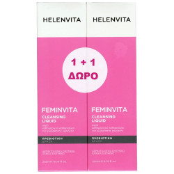 Helenvita - Promo Feminvita Cleansing Liquid Υγρό Καθαρισμού Ευαίσθητης Περιοχής - 2Χ200ml 