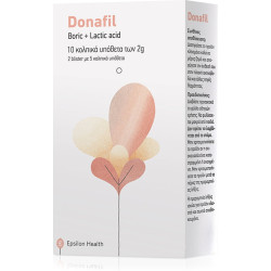 Epsilon Health - Donafil Vaginal Ovules Κολπικά Υπόθετα με Αντιμικροβιακή Δράση - 10 Τεμάχια