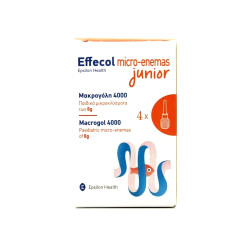 Epsilon Health - Effecol Micro-Enemas Junior Macrogol 4000 Παιδικά Μικροκλύσματα - 4x6g