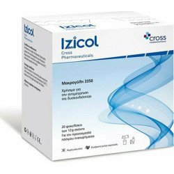 Cross Pharmaceuticals - Izicol Adult Βοήθημα με Μακρογόλη για την Αντιμετώπιση της Δυσκοιλιότητας - 20φακελάκιαx12gr