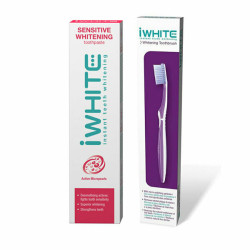 Petsiavas - iWhite Sensitive Whitening & Οδοντόβουρτα Instant Whitening Toothbrush Οδοντόκρεμα για Λεύκανση - 75ml