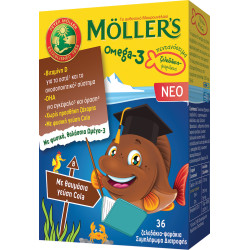 Moller's - Omega 3 για παιδιά  με Γεύση Cola - 36 ζελεδάκια