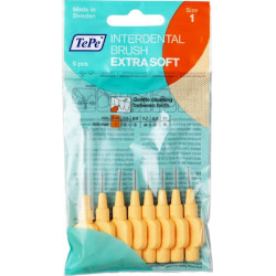 Tepe - Extra Soft xxx-fine 0.45mm Πορτοκαλί Μεσοδόντια Βουρτσάκια - 8τμχ