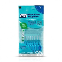 Tepe - x-fine 0.6mm Μπλε Μεσοδόντια Βουρτσάκια - 8τμχ