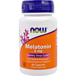 Now Foods - Melatonin 3mg Συμπλήρωμα για τον Ύπνο - 60 κάψουλες