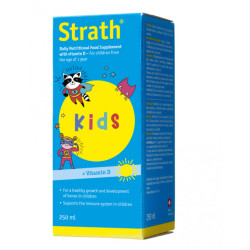 Bio-Strath - Strath Kids Food Supplement with Vitamin D Πολυβιταμινούχο Σιρόπι Από Φυτική Μαγιά Με Βιταμίνη D Για Παιδιά - 250ml