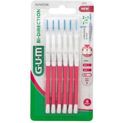 Sunstar - Gum bi-direction fine (2614) Μεσοδόντια βουρτσάκια κατά της πλάκας 1,2mm - 6τμχ