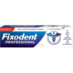 Fixodent - Professional, Η Καλύτερη Τεχνολογία Fixodent για την Προστασία των Ούλων, Στερεωτική Κρέμα για Τεχνητή Οδοντοστοιχία - 40g