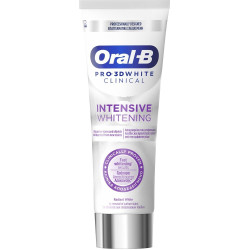Oral-B - Pro 3D White Clinical Intensive Whitening Toothpaste - Λευκαντική Οδοντόκρεμα για Διόρθωση και Προστασία των Δοντιών από τους Λεκέδες - 75ml 
