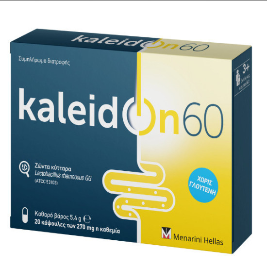 Menarini - Kaleidon 60 270mg Προβιοτικό Συμπλήρωμα Διατροφής - 20 κάψουλες