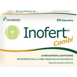 Italfarmaco - Inofert Combi Συμπλήρωμα διατροφής για υπέρβαρες γυναίκες με σύνδρομο πολυκυστικών ωοθηκών - 20 κάψουλες