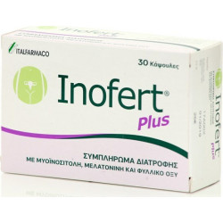 Italfarmaco - Inofert Plus Συμπλήρωμα Διατροφής Για Την Αύξηση Της Γυναικείας Γονιμότητας - 30caps
