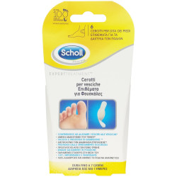 Scholl - Expert Treatment Blisters Toe, Επιθέματα Για Φουσκάλες Στα Δάχτυλα Των Ποδιών - 6τμχ