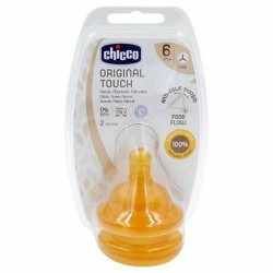 Chicco - Original Touch Θηλές από Καουτσούκ Ροής Φαγητού για 6+ μηνών - 2pcs
