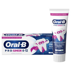 Oral-b - Pro Junior 6-12 Παιδική Οδοντόκρεμα για Ηλικίες από 6-12 Ετών με Απαλή Γεύση Μέντας - 75ml