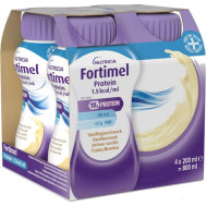 Nutricia - Fortimel Extra Βανίλια Θρεπτικό Συμπλήρωμα Διατροφής σε Υγρή Μορφή Υψηλής Περιεκτικότητας σε Πρωτεΐνη - 4x200ml