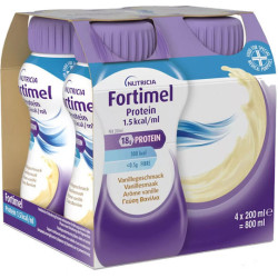 Nutricia - Fortimel Extra Βανίλια Θρεπτικό Συμπλήρωμα Διατροφής σε Υγρή Μορφή Υψηλής Περιεκτικότητας σε Πρωτεΐνη - 4x200ml
