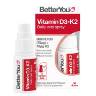 Better You - Vitamin D3 + K2 Daily Oral Spray Συμπλήρωμα Διατροφής με Βιταμίνη D3 και K2 σε μορφή Στοματικού Spray - 12 ml