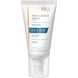 Ducray - Melascreen UV Creme Riche SPF50+ 40ml Κατά Των Καφέ Κηλίδων Για Ξηρά Δέρματα