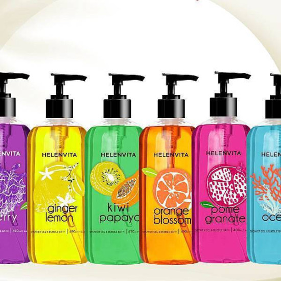 Helenvita - Shower Gel & Bubble Bath Αφρόλουτρο Berry - 490ml
